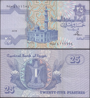 EGYPT - 25 Piastres ND (1985-1989) P# 57a Africa Banknote - Edelweiss Coins - Egipto