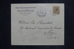 MONACO - Enveloppe De La Trésorerie Générale Pour Nice En 1927  - L 151038 - Briefe U. Dokumente