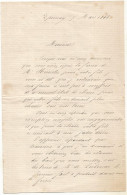 N°1728 ANCIENNE LETTRE DE E GALLICE A GAILLARD DATE 1868 - Historische Dokumente