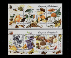 Romania 1994 " Mushrooms" , Block 292/293 , MNH - Ungebraucht