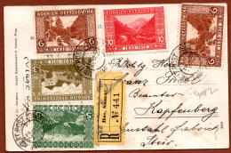 BOSNIA-AUSTRIA, BOSANSKI SAMAC, REGISTERED PPCAR, FRANKED WITH FOUR COLORS, JUBILEE EDITION 1910 RARE!!!!!!!!! - Bosnien-Herzegowina