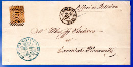 2824. ITALY,1877 COVER 2021 NUMERAL,S.GIOVANNI DI CROCE,TORRE DE MALAMBERTI POSTMARKS - Marcophilie