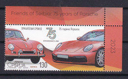 SERBIA 2023,75 YEARS  OF PORSCHE, CAR,MNH - Serbie