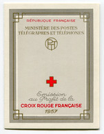 RC 21256 FRANCE COTE 90€ N° 2006 CARNET CROIX ROUGE DE 1957 NEUF ** MNH TB - Red Cross