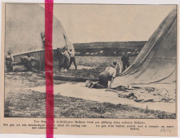 Oorlog Guerre 14/18 - Overpompen Gas Uit Ballon , Gaz Pour Remplir - Orig. Knipsel Coupure Tijdschrift Magazine - 1917 - Zonder Classificatie