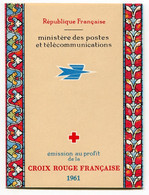 RC 21260 FRANCE COTE 46€ N° 2010 CARNET CROIX ROUGE DE 1961 NEUF ** MNH TB - Red Cross