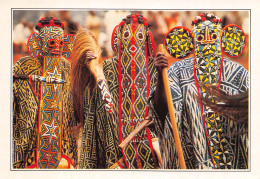 CAMEROUN Bandjoun Danseurs Bamilekes Masquées 27 (scan Recto Verso)ME2646TER - Kameroen
