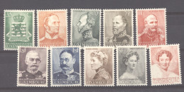 Luxembourg  :  Mi  321-30  * - Unused Stamps