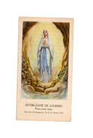 Image Pieuse Notre Dame De Lourdes 1908 Prière De L'Abbé Perreyve C1/7 - Images Religieuses