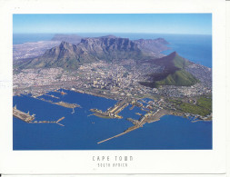 South Africa Postcard Sent To Germany 24-2-2006 WWF Stamp (Table Mountain And Table Bay Harbour) - Südafrika