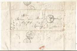 N°1730 ANCIENNE LETTRE DE TOUSSAINT A MADAME PURNOT DATE 1861 - Historische Dokumente