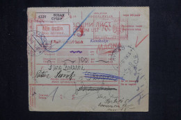 YOUGOSLAVIE - Bulletin De Colis Postal En 1936  - L 151046 - Storia Postale