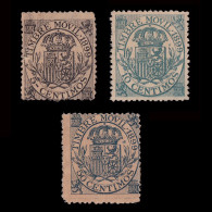 Fiscal.1899.Timbre Movil.Lote 3.MNG.Galvez 101-102-104e - Fiscaux