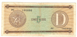 CUBA   PFX34  5 PESOS 1985  D     VF - Kuba