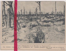 Oorlog Guerre 14/18 - Argonne - Duitse Loopgraven , Tranchée Allemande - Orig. Knipsel Coupure Magazine - 1917 - Non Classés