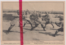 Oorlog Guerre 14/18 - Duitse Soldaten, Soldats Allemands S'exerçant - Orig. Knipsel Coupure Magazine - 1916 - Non Classés