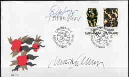 Martin Mörck. Denmark 1996. 150 Anniv Thorvald Bindesbøll. Michel 1136 - 1137 FDC. Signed. - FDC