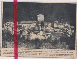 Oorlog Guerre 14/18 - Saloniki Salonique - Klooster Couvent Athos - Orig. Knipsel Coupure Magazine - 1917 - Non Classés