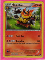 Carte Pokemon Francaise 2011 Noir Et Blanc 19/114 Roitiflam 150pv Holo Abimé - Schwarze Und Weiße