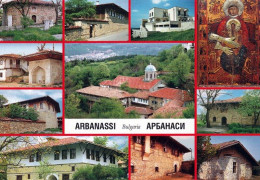 1 AK Bulgarien / Bulgaria * Ansichten Von Arbanassi Bildmitte Das Kloster Hl. Nicolas, Weitere Kierchen Und Hist. Häuser - Bulgarie