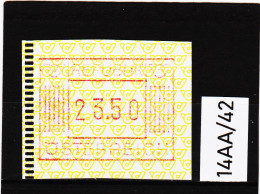 14AA/42  ÖSTERREICH 1983 AUTOMATENMARKEN 1. AUSGABE  23,50 SCHILLING   ** Postfrisch - Timbres De Distributeurs [ATM]