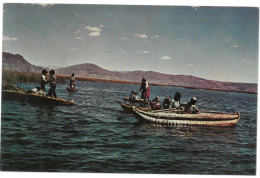 CP PEROU - PERU - Lac Titicaca - Balsa De Totora - ( Bateau - Boat - Lago - Lake ) - Peru