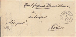 Bayern 1887: Faltbrief Einkreis BENEDIKTBEUERN 12.7.87 Nach KOCHEL 12.7. - Autres & Non Classés