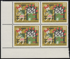 408 Wohlfahrt Grimm 10+5 Pf Sieben Geißlein ** Eck-Vbl U.l. Zähnung 8-0 - Unused Stamps