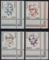 2149/2159 Frauen/Doppelwährung 4 Werte Ecke U.r. Satz ** Postfrisch - Unused Stamps