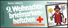 DRK/Weihnachten 1990/91 Räuchermännchen 60 Pf, 5x1485 9.MH ** - Cristianismo