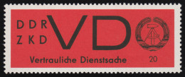 3y Dienst-D Vertrauliche Dienstsache, Gestrichenes Papier, ** Postfrisch - Nuevos