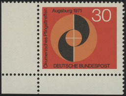 679 Pfingsttreffen ** Ecke U.l. - Unused Stamps