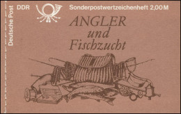 MH 9w1 Süßwasserfische 1988 - PLF Roter Punkt Unter Der 10, Feld 2 ** - Cuadernillos