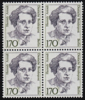 826 Frauen 170 Pf Viererblock ** Postfrisch - Neufs