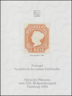 Sonderdruck Portugal Nr. 1 Neudruck Salon Hamburg 1984 FAKSIMILE - Private & Local Mails