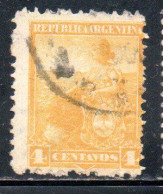 ARGENTINA 1899 1903 LIBERTY SEATED 4c USED USADO OBLITERE' - Used Stamps