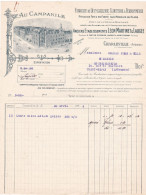 08-Au Campanile...Fabrique De Quincaillerie, Clouterie &  Ferronnerie....Charleville (Ardennes)..1928 - Andere & Zonder Classificatie