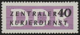 8 XII Dienst-B ZKD 40 Pf., ** Postfrisch - Neufs