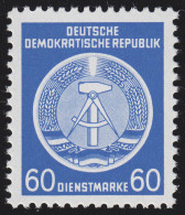 15x XI Dienst-A Zirkel 60 Pf. Wz.2X I, ** Postfrisch - Postfris