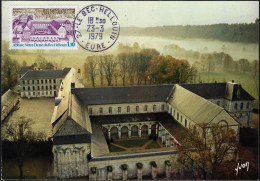 France 1978 Y&T 1999. Carte Maximum. Abbaye Bénédictine Notre Dame Du Bec Hellouin, Eure - Abdijen En Kloosters