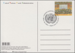 UNO New York Postkarte P 24 Treuhandschaftsrat 23 Cent 2003, FDC 28.3.2003 - Other & Unclassified