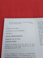 Doodsprentje Julia Bruggeman / Lokeren 12/6/1908 - 11/4/1998 (  Arthur Evens ) - Religion &  Esoterik