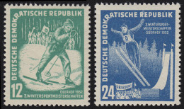 298-299 Wintersport 1952, Satz Postfrisch ** - Neufs