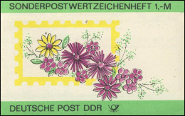 SMHD 30 Blumen 1987 - Mit VS-O Berlin ZPF - Markenheftchen