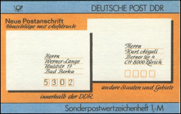 SMHD 33 Postanschrift International - Mit VS-O Berlin ZPF - Postzegelboekjes