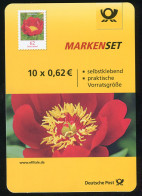 FB 42 Blume Pfingstrose 62 Cent, Folienblatt-Dummy Aus Plastik Mit Runden Ecken - 2011-2020