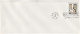 UNO New York Umschlag U 6B Hauptquartier 10 Cent 1975, 242x105, FDC 10.1.1975 - Sonstige & Ohne Zuordnung