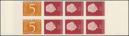 Markenheftchen 1 Königin Juliane Und Ziffer 1964, UV Weiß, Deckel Rot ** - Cuadernillos