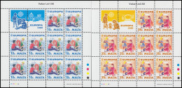 Malta 816-817 Europa Kinderspiele / Kinderspielzeug, Kleinbogen-Satz ** - Malta