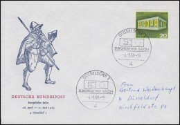 583 Europa & CEPT, EF Brief SSt Düsseldorf Europäischer Salon 4.5.1969 - Sonstige & Ohne Zuordnung